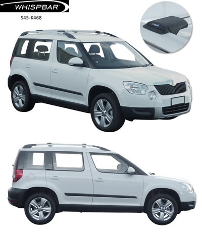 Skoda Yeti Yakima Whispbar Roof Racks